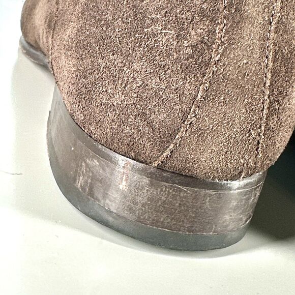 A Testoni Basic Oxford Dress Shoes Brown Suede Leather Mens Size 12 Lace Up - Picture 11 of 16